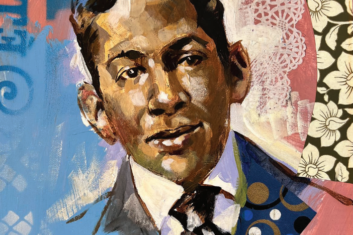 "Young Langston" by Charly Palmer appears as one of many pieces of original art in "The New Brownies Book".