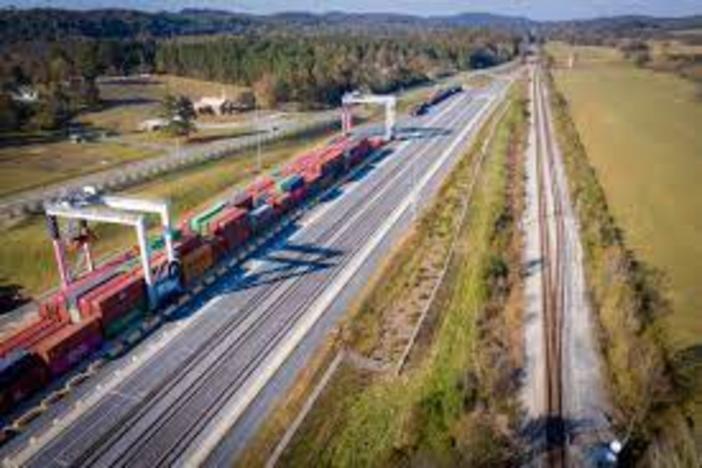 The Georgia Ports Authority’s first inland rail terminal in Murray County opened in 2018.