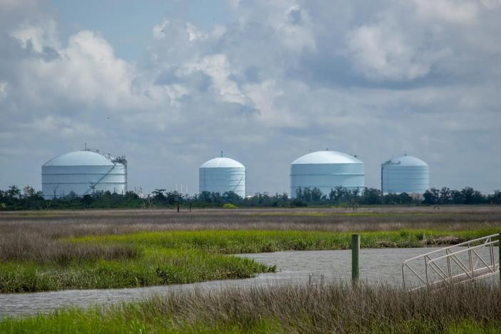 The Southern LNG facility sits along the Savannah River on Elba Island, just east of Savannah.