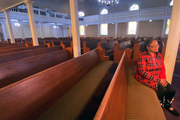 Carolyn Hensley is the church historian at Saint James African Methodist Episcopal (AME) Church of Columbus, Georgia. 02/16/2024 Mike Haskey mhaskey@ledger-enquirer.com  