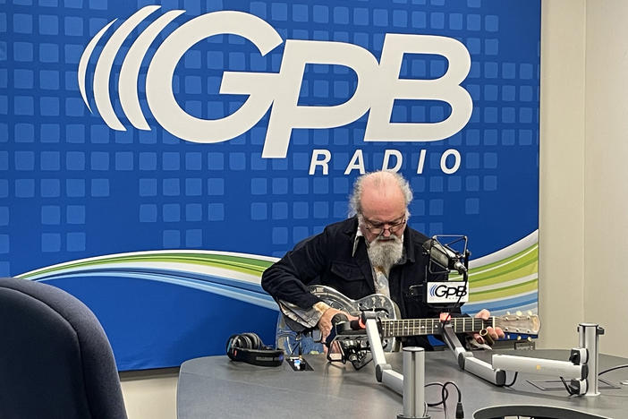 Tinsley Ellis in the GPB Radio Studios
