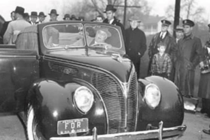 While visiting Warm Springs, residing inside the Little White House, President Franklin Delano Roosevelt pined for a new muscle car. FDR loved Fords.