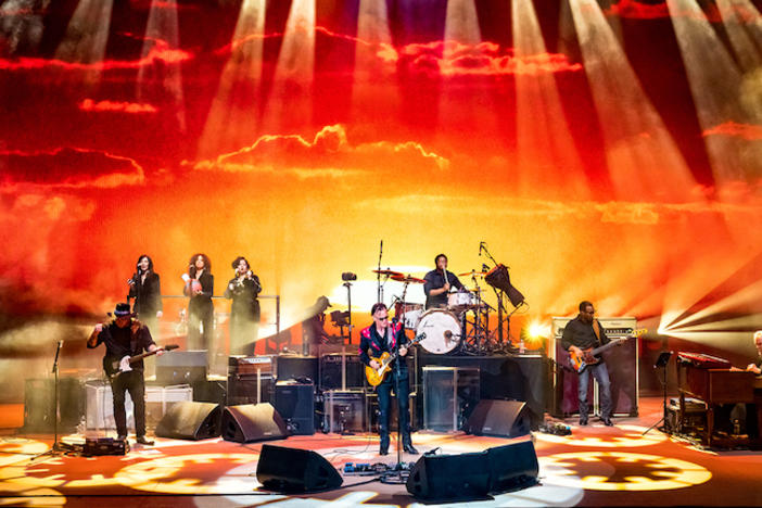 Joe Bonamassa and his band on stage.
