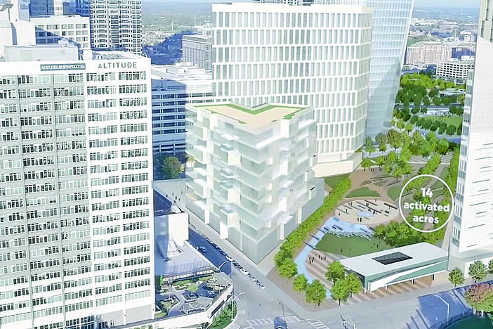 A rendering of The Stitch over the Downtown Connector.