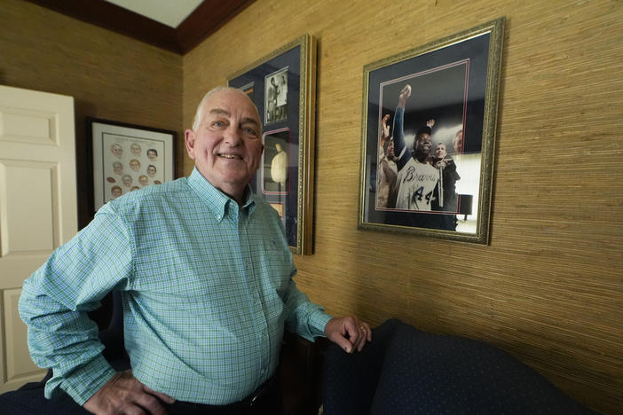Charlie Russo speaks at his home Tuesday, March 26, 2024, in Savannah, Ga. Russo had an unbelievable view of Hank Aaron's record-breaking 715th home run. Fifty years later, he's ready to share it with the world.