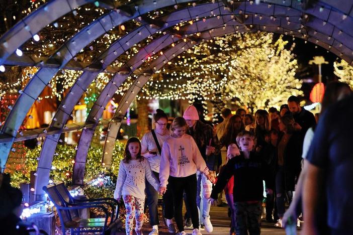 The Macon Christmas Light Extravaganza attracts 850,000 visitors annually.