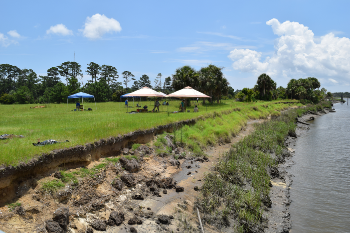 Ossabaw Island, seen here partially eroded after Hurricane Michael in 2018, is among the coastal regions at risk of cultural heritage loss, according to new research.