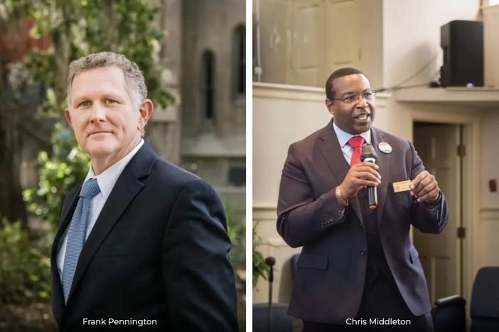 Frank Pennington (left) and Chris Middleton (right) are vying for the open judge's position in Chatham County Superior Court. The Current spoke with both men to get a sense of who they are. Credit: Justin Taylor/The Current