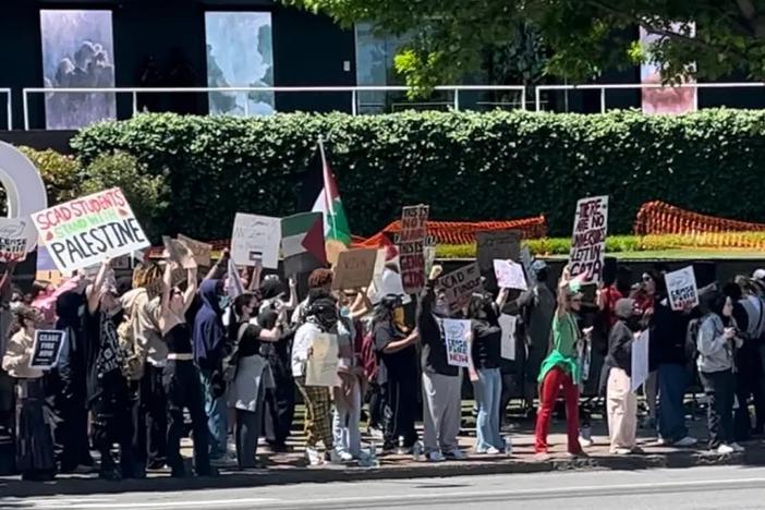 Pro-Palestine student Protests at SCAD.