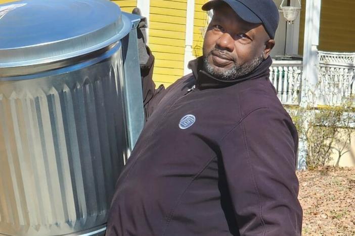 Solid Waste employee Freddie Hardy 