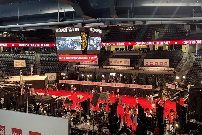 Georgia Tech's McCamish Pavilion awaits approximately '1000 journalists from 170 countries' to cover the CNN presidential debate, according to the university's president Angel Cabrera.