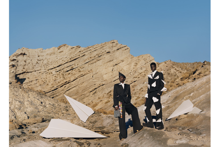 Tyler Mitchell's 'Untitled (Paper Planes), 2022' is a key work in his new solo exhibition at Atlanta's High Museum of Art. The show is on display until Dec. 1, 2024.