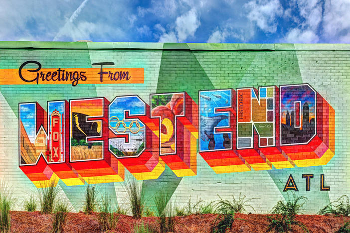 The West End ATL mural on White Street. (Provided by Discover Atlanta/Atlanta Convention & Visitors Bureau)