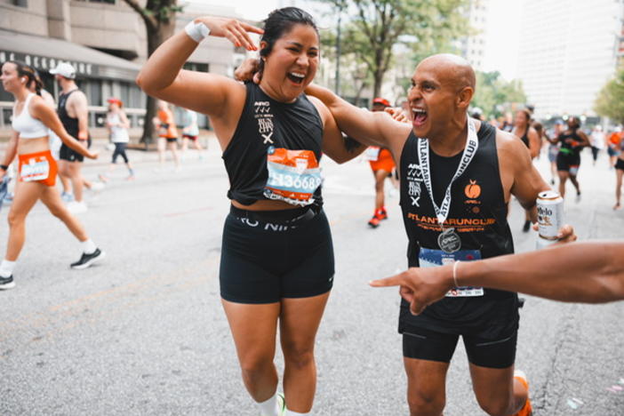 Camilo Troncoso pictured as he finishes the Peachtree Road Race on July 4, 2024. (Courtesy of Atlanta Run Club)