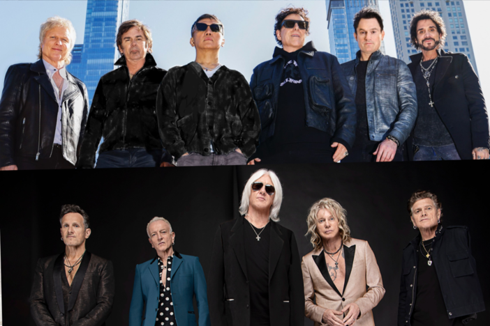 Journey (top) and Def Leppard (below) are in the midst of a 23-night summer stadium tour across the U.S.tour 