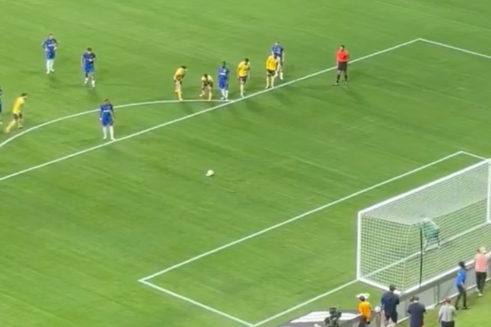 In under two minutes into the Chelsea-Club America game on Wednesday, July 31, there was a direct penalty shot. (Madison Auchincloss/Rough Draft)