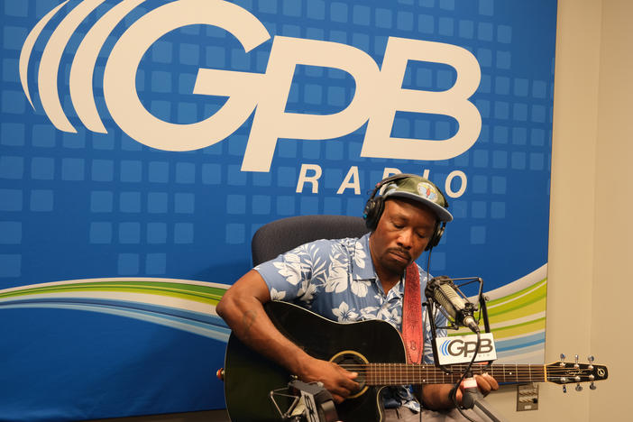 Anthony David in the GPB Radio Studio