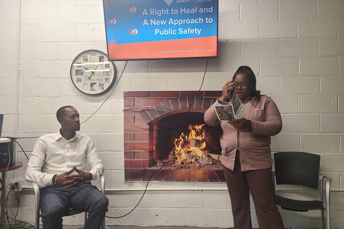 Atlanta City Councilmember Antonio Lewis joins Mothers Against Gang Violence founder Tekesia Shields to talk about policy on September 4, 2024.