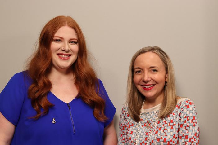 Morgan Trevino (left) and Laura Peterson (right) 