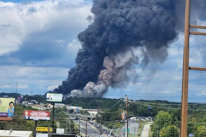 A September 29 fire at BioLab in Conyers creates a chemical plume