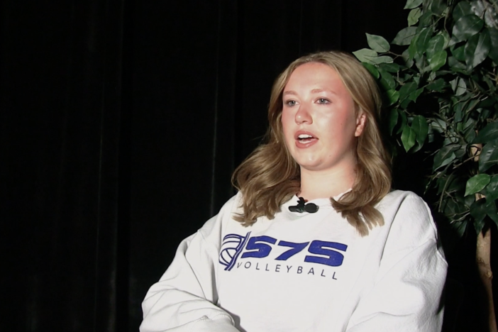 Harrison High School student Ella Thidemann shares how her leadership in ROTC, from freshman class leader to public affairs officer, helps the underclassmen stay motivated within ROTC. Screenshot