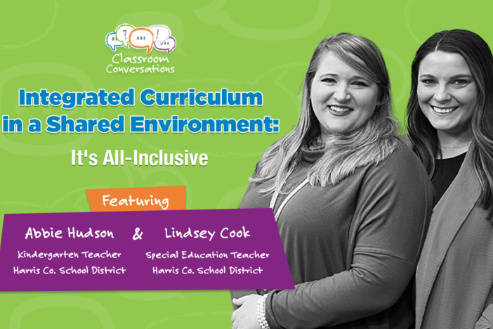 Abbie Hudson and Lindsey Cook in Classroom Conversations