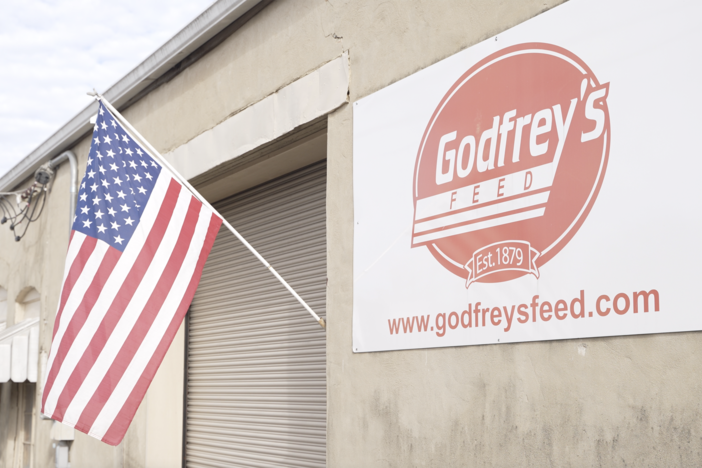 Godfrey's Feed Sign