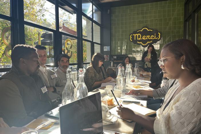 People from all different parts of Goergia's food industry met at Bread and Butterfly in Atlanta to discuss solutions to the climate change issues they're facing.