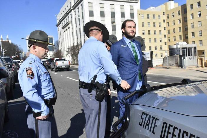 Colton Moore getting arrested.
