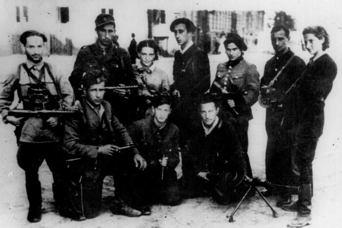 Jewish resistance fighters during WWII.