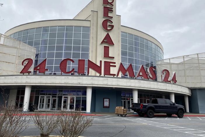 Workers who were loading boxes onto a truck on Jan. 6 indicated the theater has closed. (Photo by Cathy Cobbs)