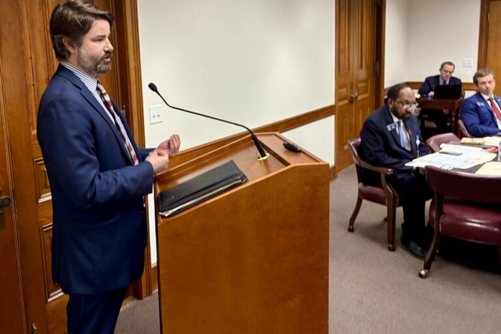  Bob Sherrier, attorney for the Southern Environmental Law Center, said during Thursday’s Senate regulated industries committee that SB 34 will hold data centers accountable for energy costs. Stanley Dunlap/Georgia Recorder