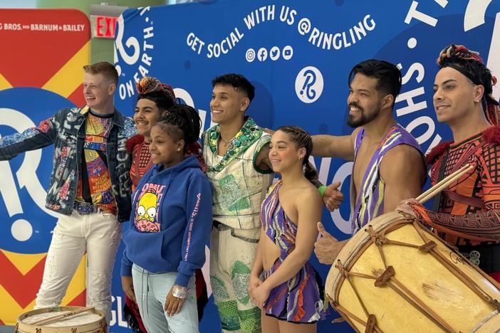 Ringling Bros. and Barnum & Bailey performers visit Children’s Healthcare of Atlanta Arthur M. Blank Hospital on Feb. 12, 2025.