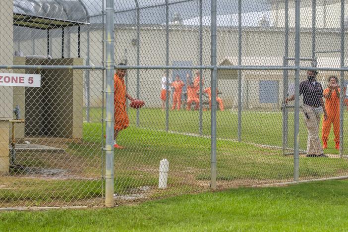 The Irwin County Detention Center in Ocilla, Ga. in 2020 when the county jail was both a county jail and an immigration detention center. 