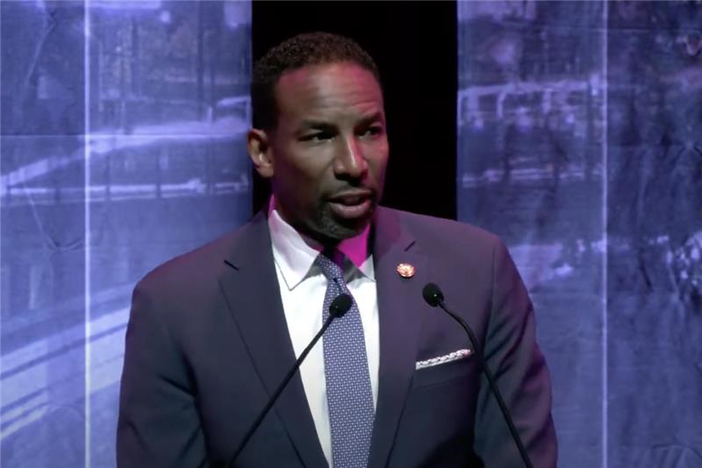 Atlanta Mayor Andre Dickens gave his fourth State of the City Business Address February 25, 2025 focused on how the city is addressing the housing crisis.