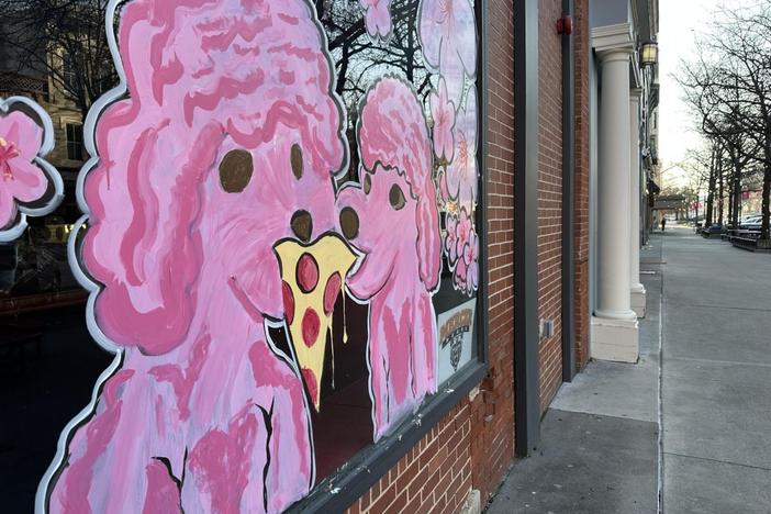 Fatty’s Pizza at Cherry and Second streets is just one of the downtown Macon businesses to Paint Macon Pink for the Cherry Blossom Festival March 21-30.