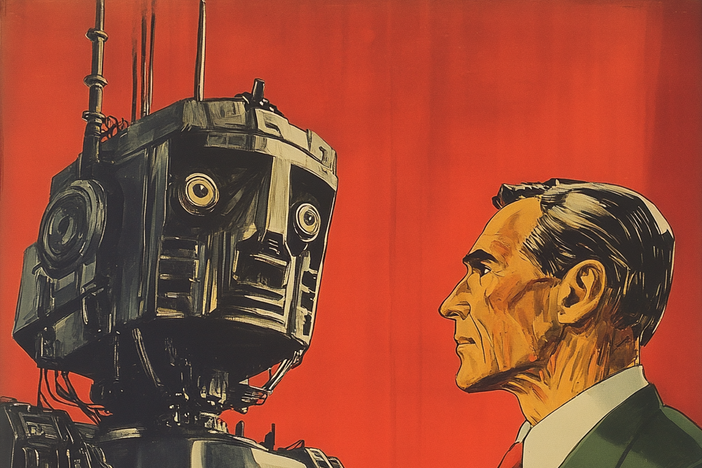 The Georgia House passed a bill intended to protect residents from AI-aided political deception. Image created by Midjourney AI