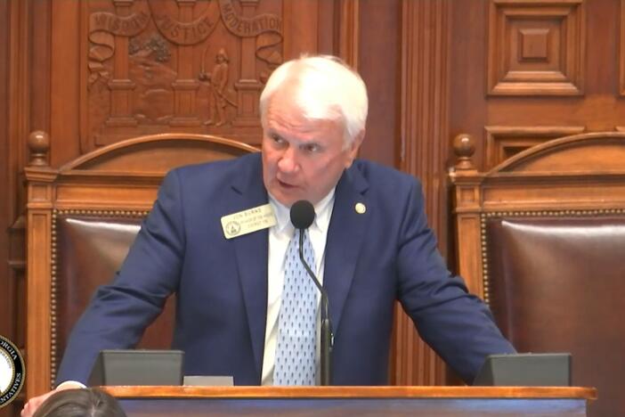 Speaker of the House Jon Burns praised passage of SB 68, the lawsuit reform bill that would limit Georgian's ability to sue businesses for crimes committed on their property.