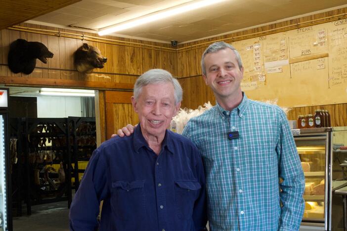 Allan Benton (left) and Darrell Benton (right) of Benton's Smoky Mountain Country Hams
