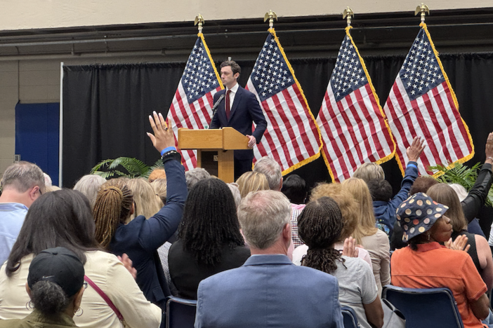 Jon Ossoff at a town hall