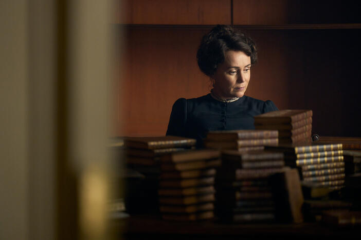 Keeley Hawes stars as Cassandra Austen