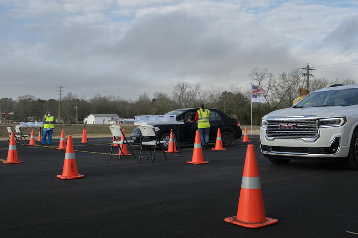  A COVID-19 vaccination event in Cochran, G.a. in 2021 run by staff from the Georgia Department of Public Health's South Central District.
