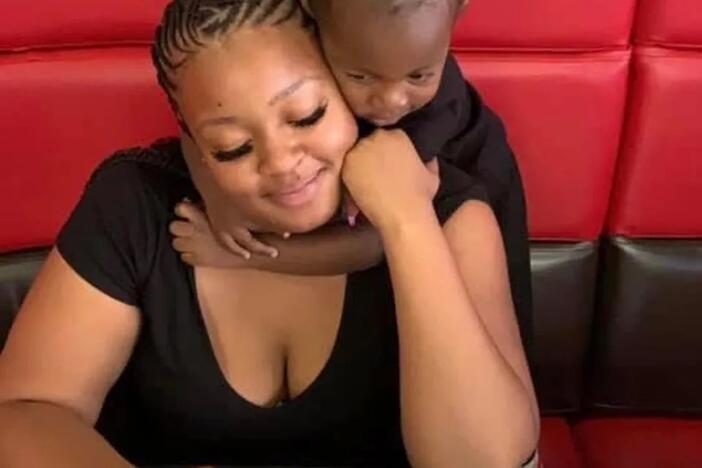 Adriana Smith and her son