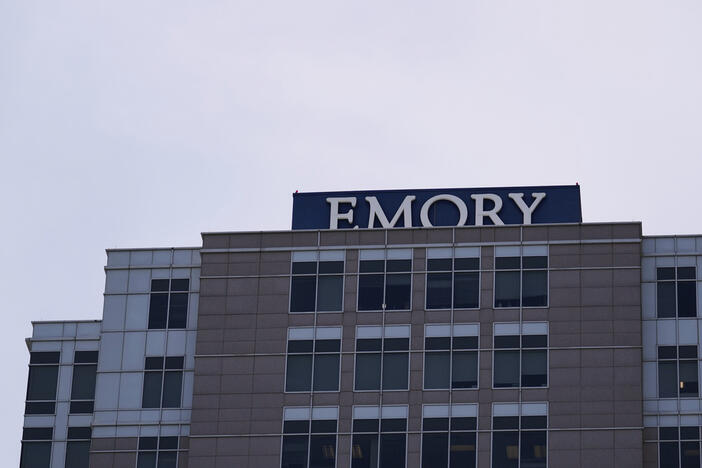 Emory University Hospital Midtown is seen on Thursday, May 15, 2025, in Atlanta. (AP Photo/Brynn Anderson)