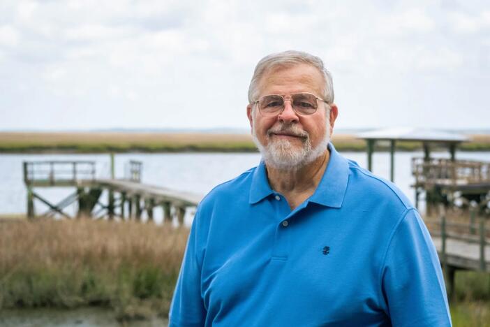 Henry “Hal” Hart, Brunswick, was a participant in the Emory University exposure study. April 23, 2025 in Brunswick, GA. (Justin Taylor/The Current GA)