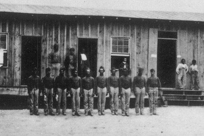 Soldiers at Camp Nelson