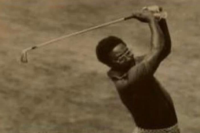 George Johnson plays in the 1963 US Open