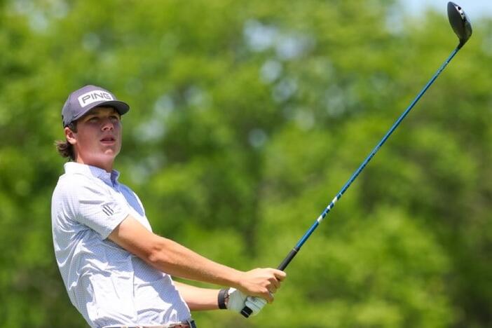 Georgia's Mason Howell, a high school junior, qualified for the U.S. Open during field play at the Piedmont Driving Club in Atlanta on June 2, 2025.