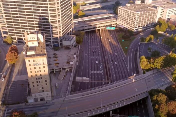The Stitch plans to create 17 acres of new community park space planned atop a three-quarter-mile platform over Atlanta’s Downtown Connector.
