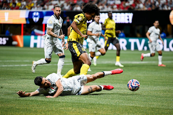 Borussia Dortmund will advance to the quarterfinals of the FIFA Club World Cup after hanging on to win against C.F. Monterrey 2-1 at the Mercedes-Benz Stadium in Atlanta on Tuesday, July 1, 2025. Photo Courtesy: Sofia Cupertino/SDH Network